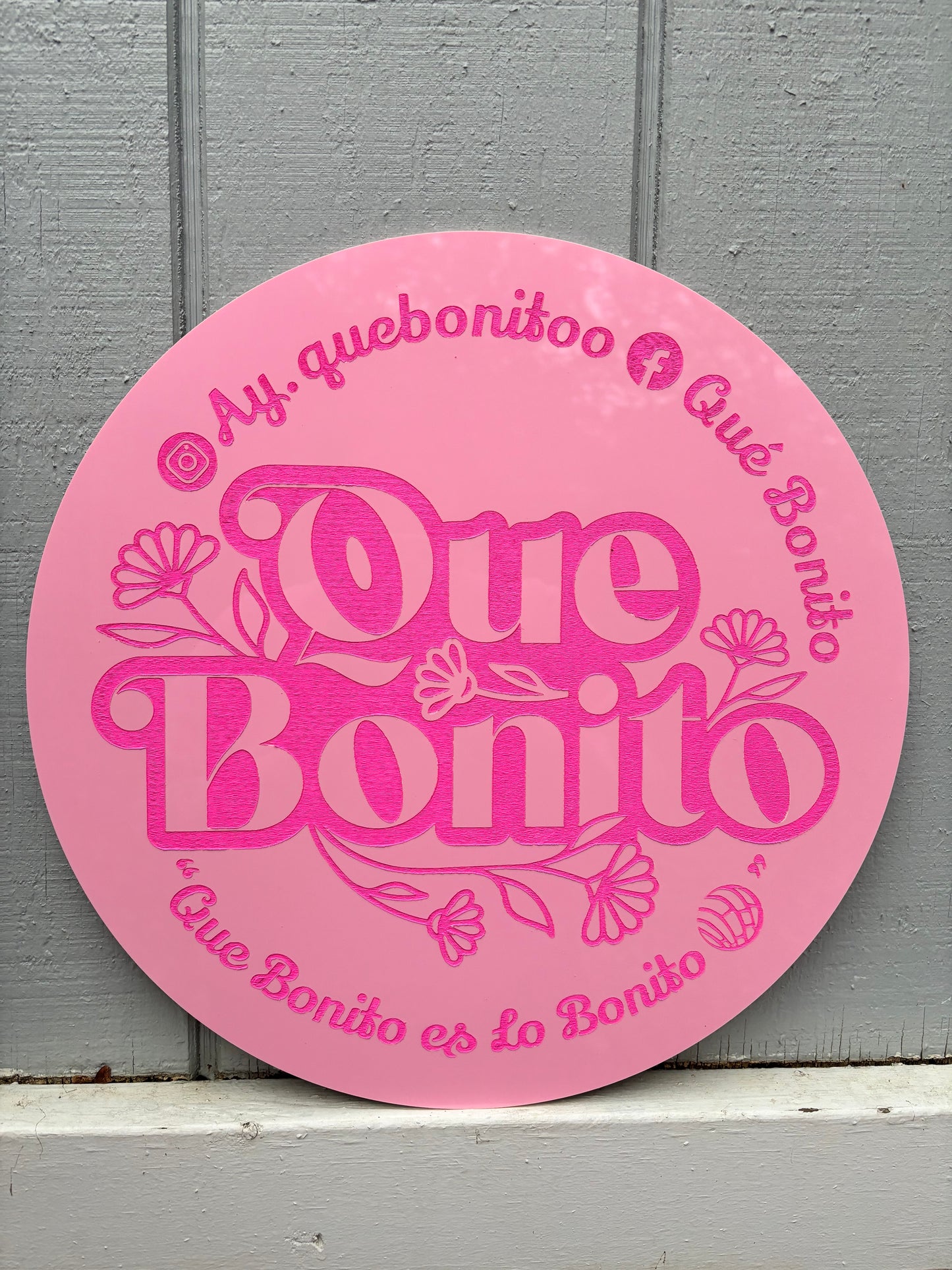 Round Business Sign