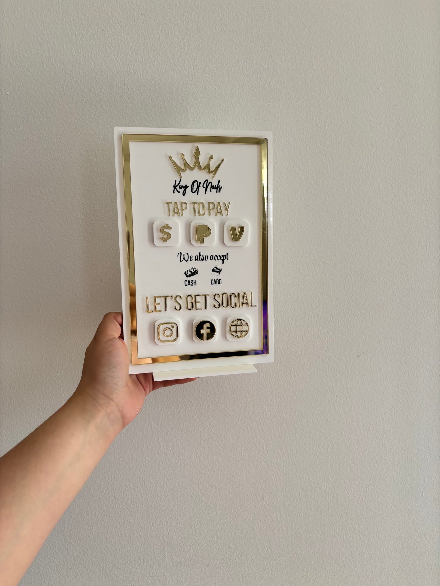 NFC Payment And Social Media Sign